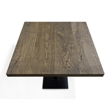Pedestal Bistro Table in Dark Oak