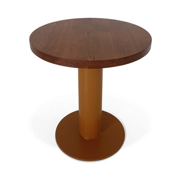 Eclectic Round Bistro Table in Solid Oak