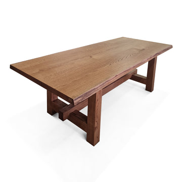 Rustiek Extenbare eettafel in massief eiken
