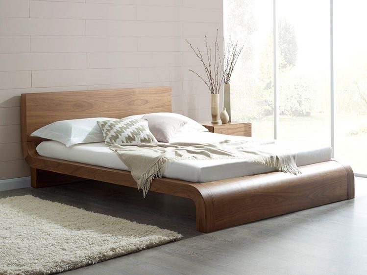 Emma Walnut Wood Bed King Size