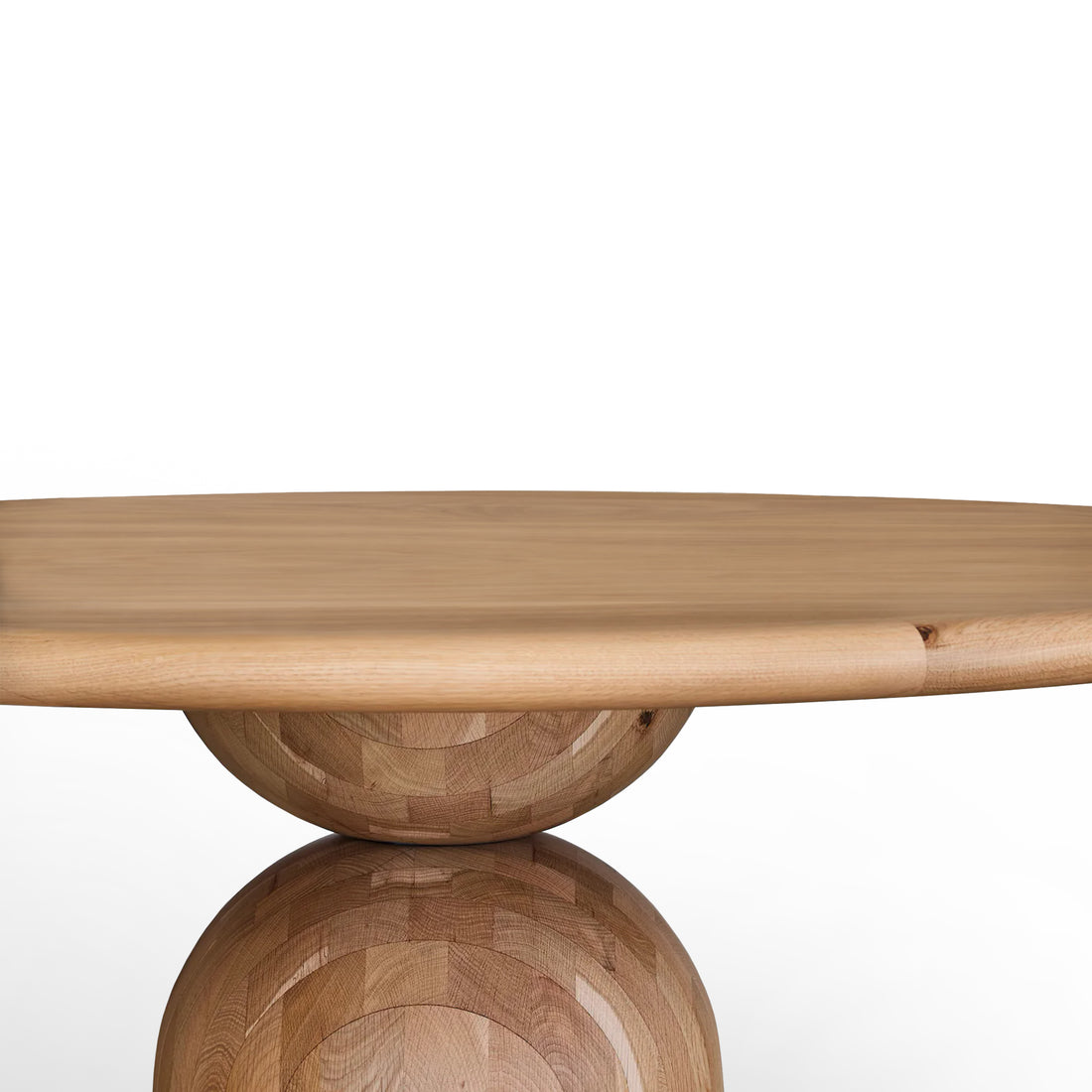 Loulou Extendable Round Oak Dining Table