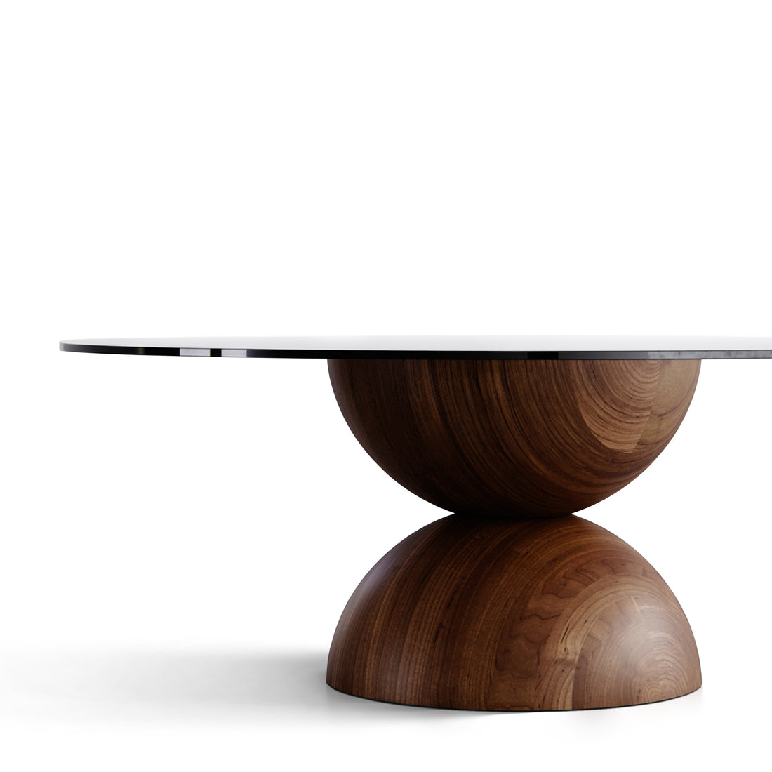 Ella ronde walnoot eettafel