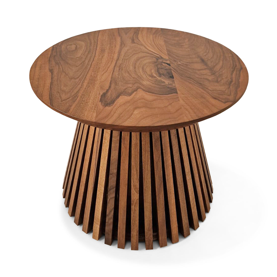 Vivien Chocolate Round Walnut -salontafel