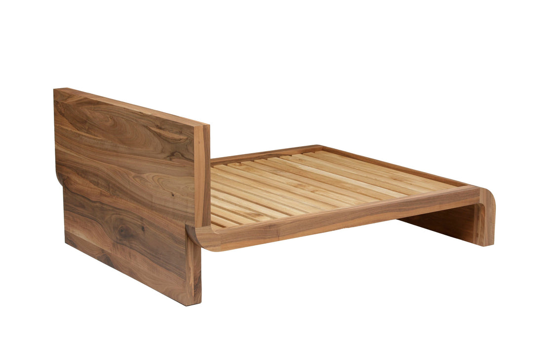Emma Solid Walnut Bedframe King Size