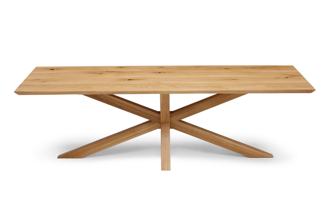 Julia Extendable Oak Dining Table Spider Leg | S10Home